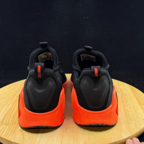 Nike Men's Black and Orange Athletic Shoes - Picture 5 of 9